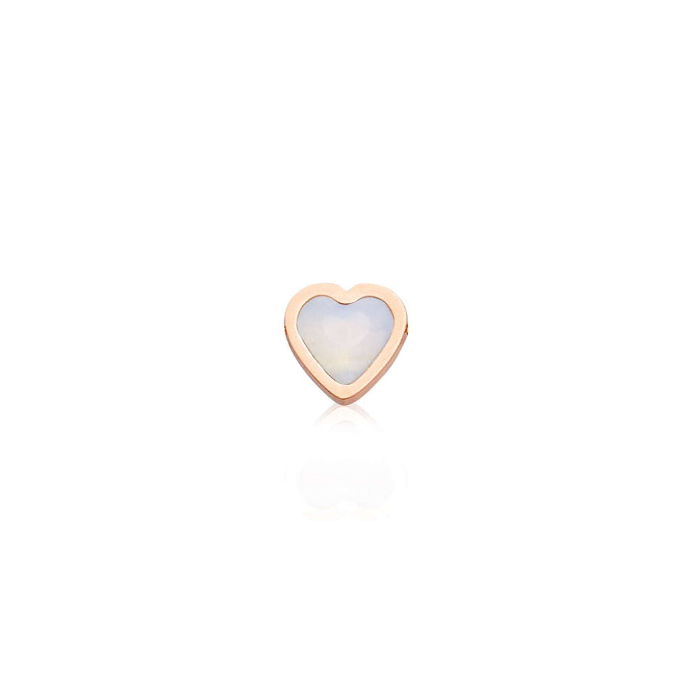Mini Heart Birthstone Ring (Rose Gold)