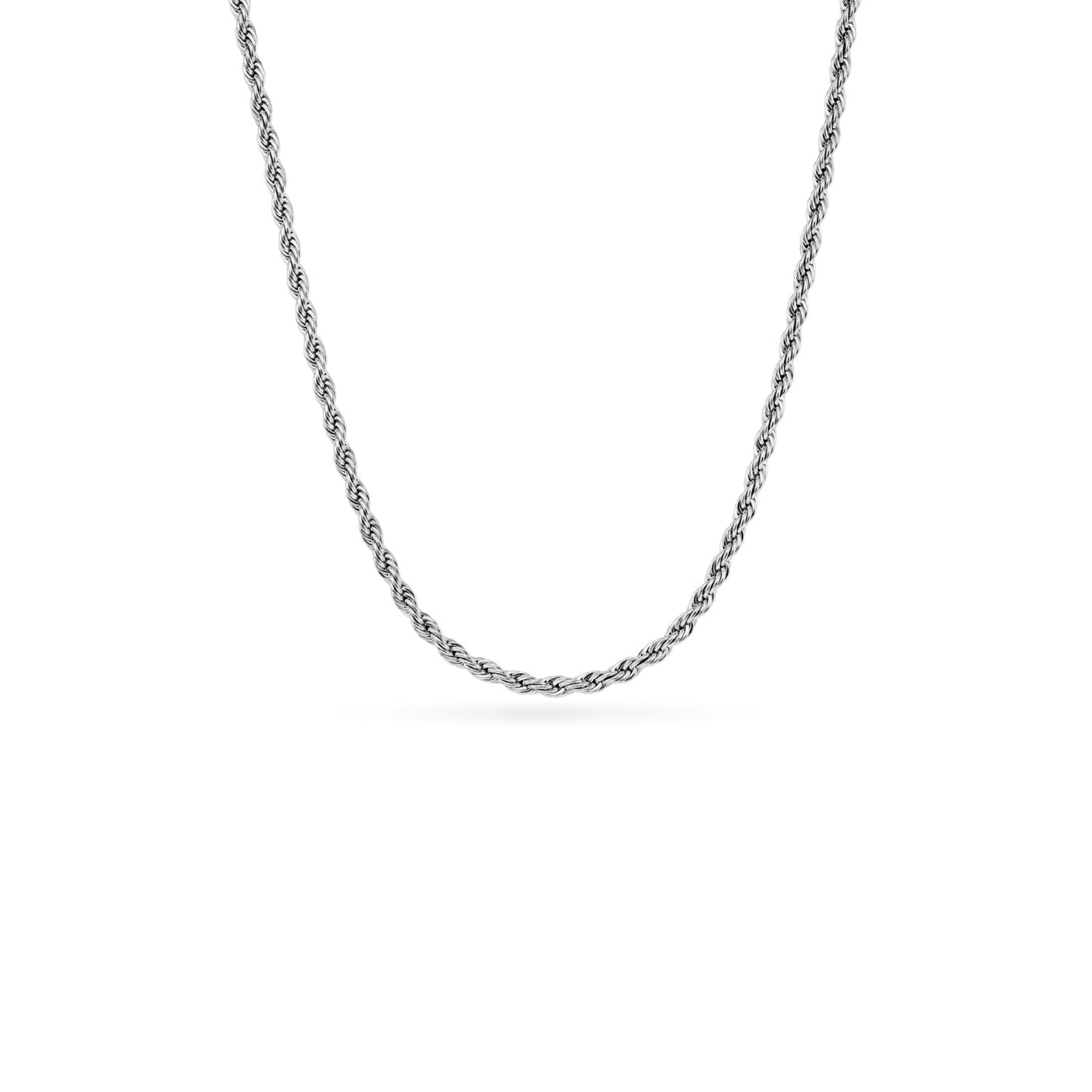 Green Quartz Heart Necklace (Silver)
