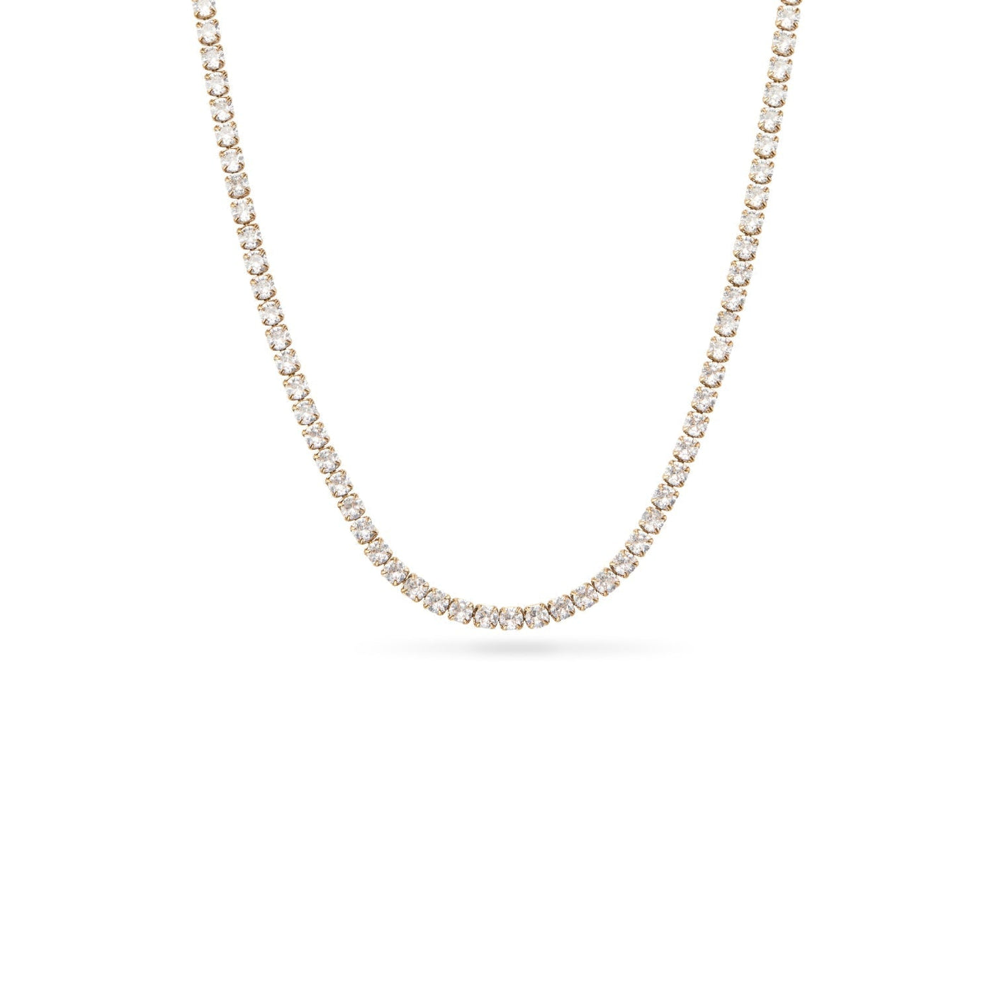 Green Quartz Heart Necklace (Gold)