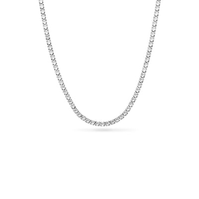 Green Quartz Heart Necklace (Silver)