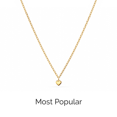 Fine Single Charm Necklace (Gold)