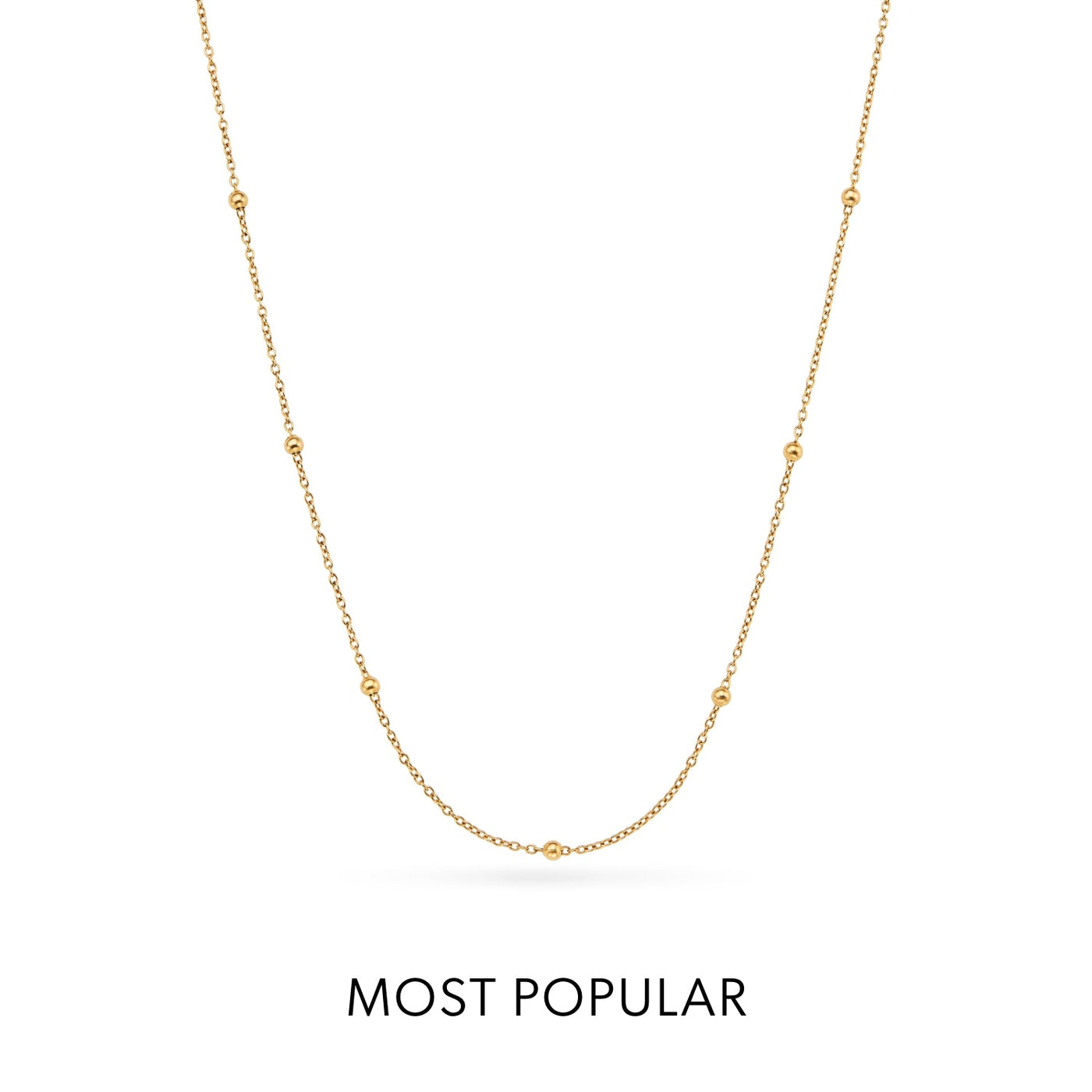 Mini Pearl Necklace Bridesmaids Gift Set (Gold)