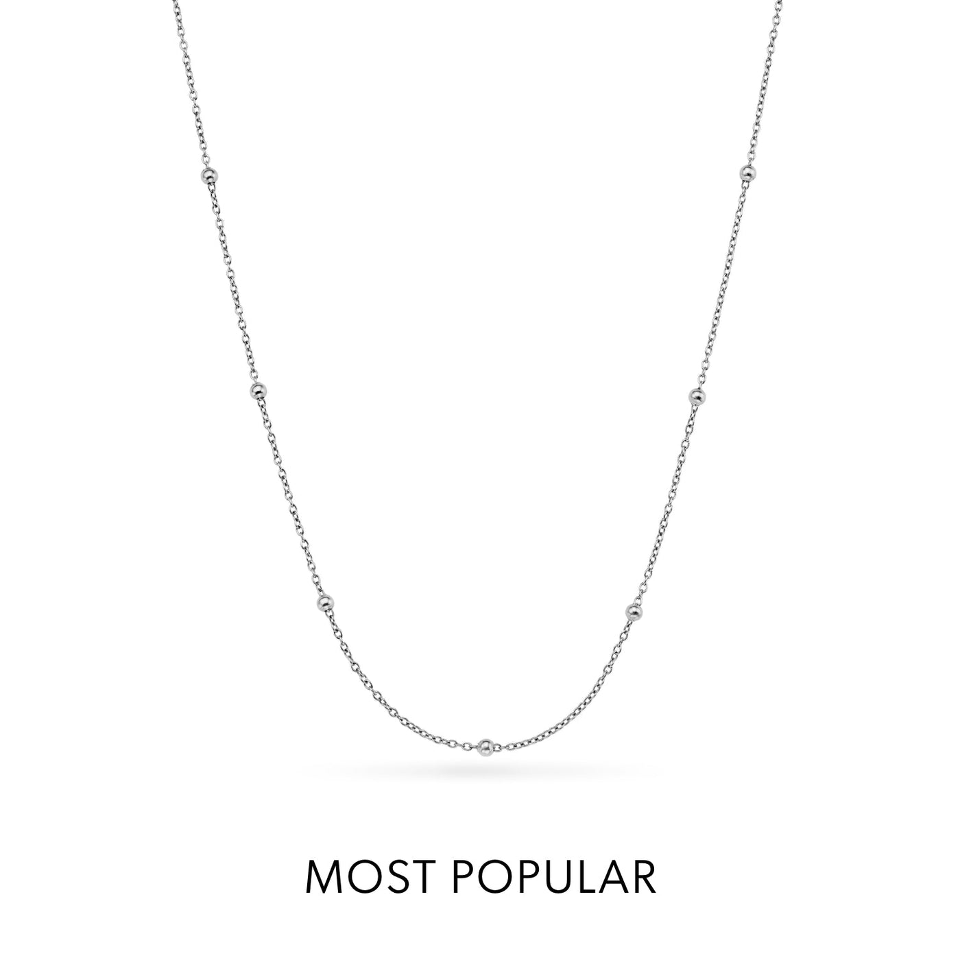 Mini Pearl Necklace Bridesmaids Gift Set (Silver)