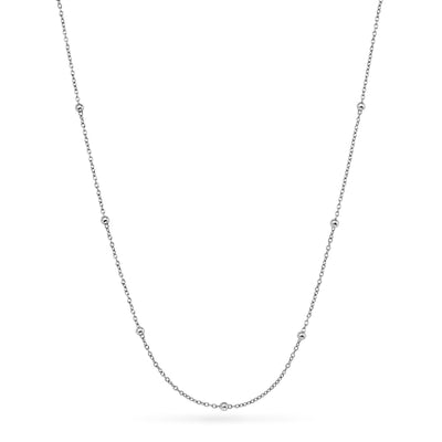 Layering Sterling Silver Sphere Chain (Silver)