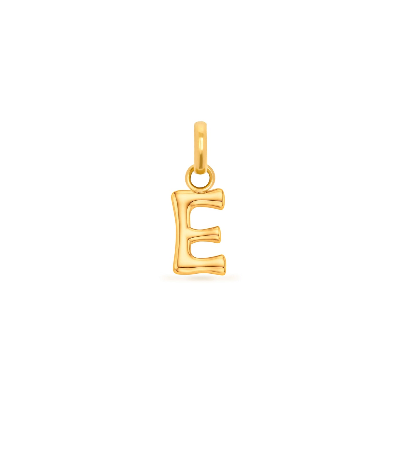 Mini Molten Initial & Moonstone Charm Layered Necklace Set (Gold)