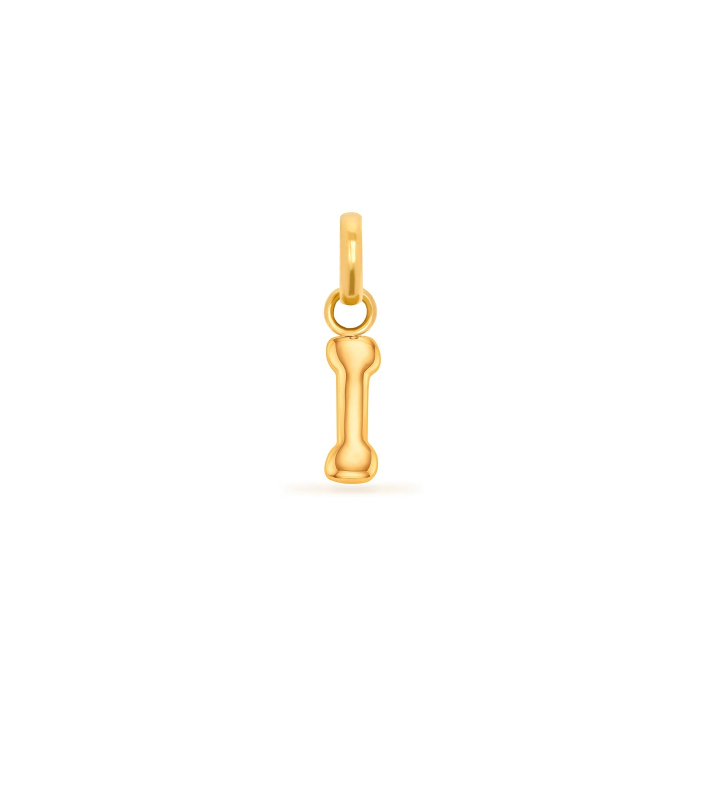 Mini Molten Initial Pendant (Gold)