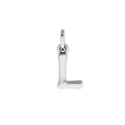 Made Mine Fine Charm - Molten Initial (Silver)