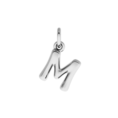Made Mine Fine Charm - Molten Initial (Silver)