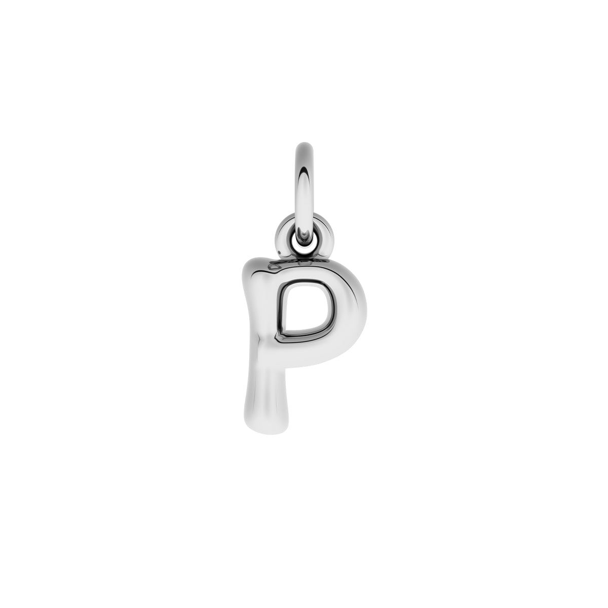 Made Mine Fine Charm - Molten Initial (Silver)