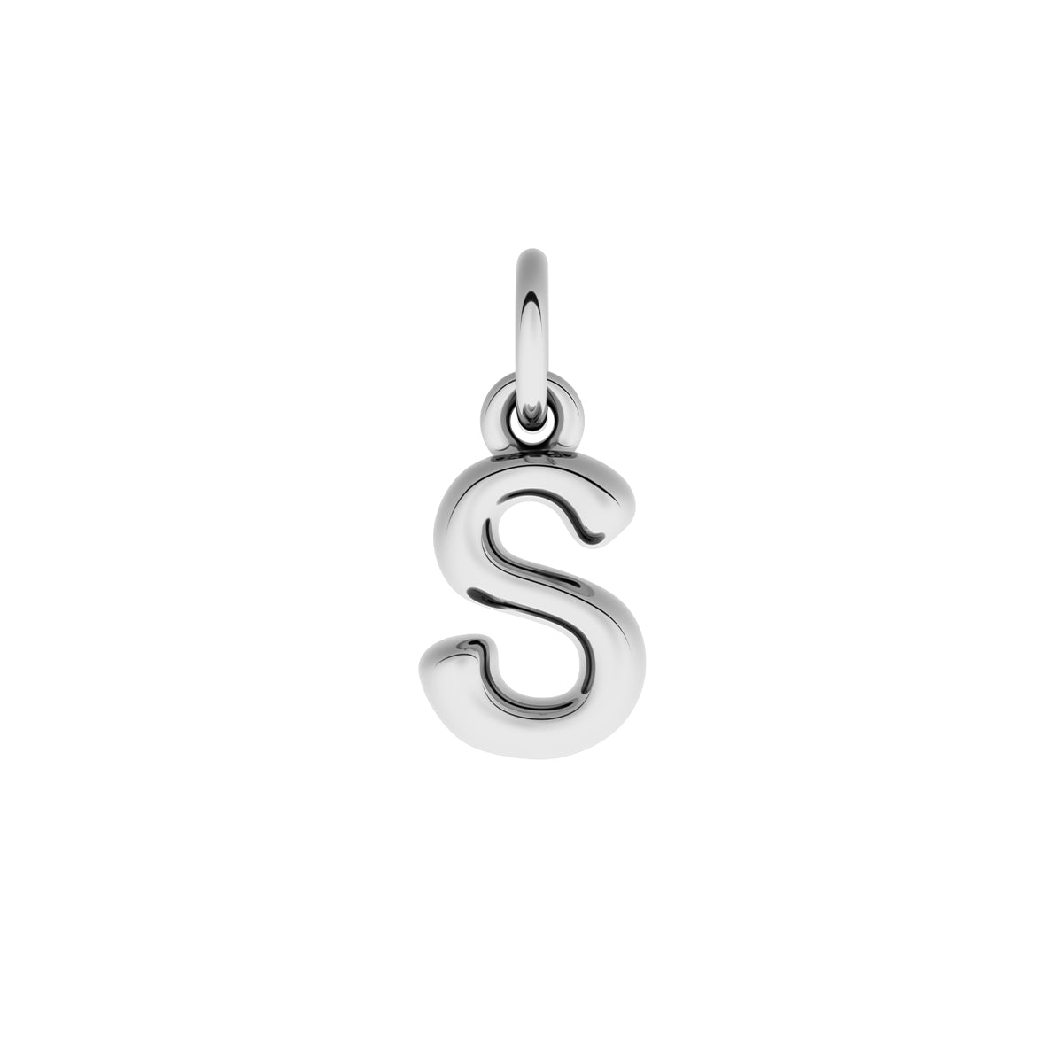 Made Mine Fine Charm - Molten Initial (Silver)