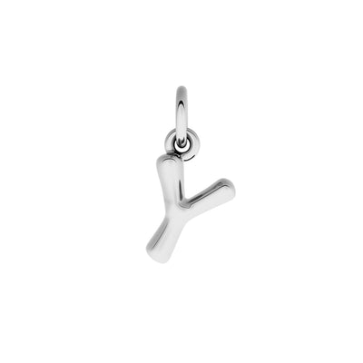 Made Mine Fine Charm - Molten Initial (Silver)