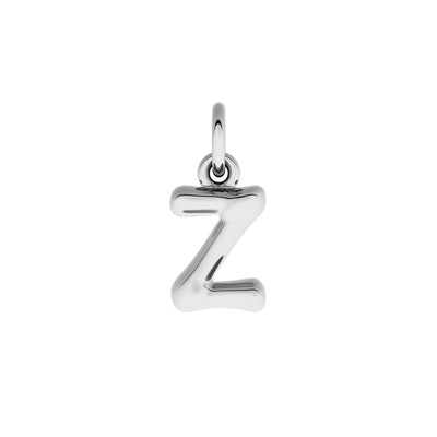 Fine Molten Initial Necklace (Silver)