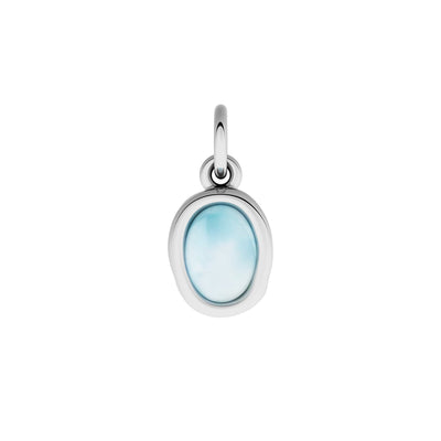 Made Mine Fine Charm - Molten Meaningful Stone (Silver)