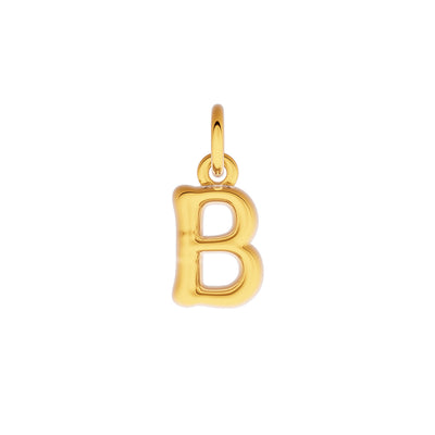 Made Mine Fine Charm - Molten Initial (Gold)