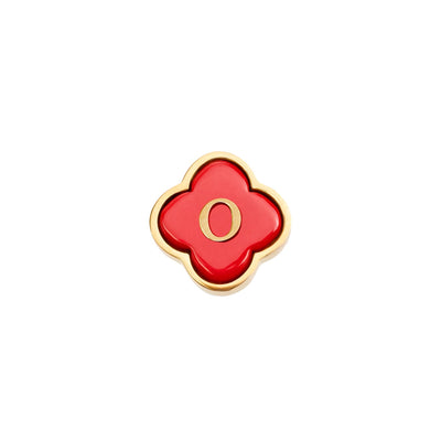 Red Clover Charms (Gold) - Initials
