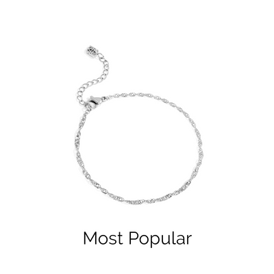Twisted Chain Bracelet (Silver)