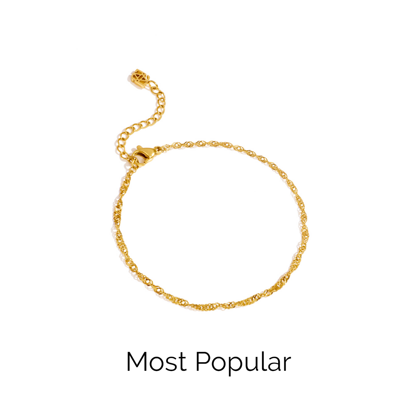 Twisted Chain Bracelet (Gold)