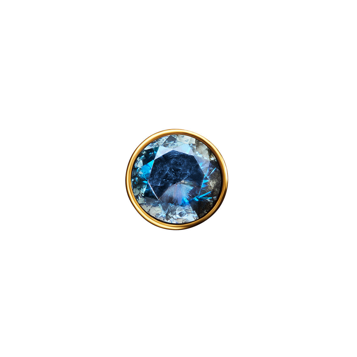 Heart Photo Locket Sphere Necklace (Gold)
