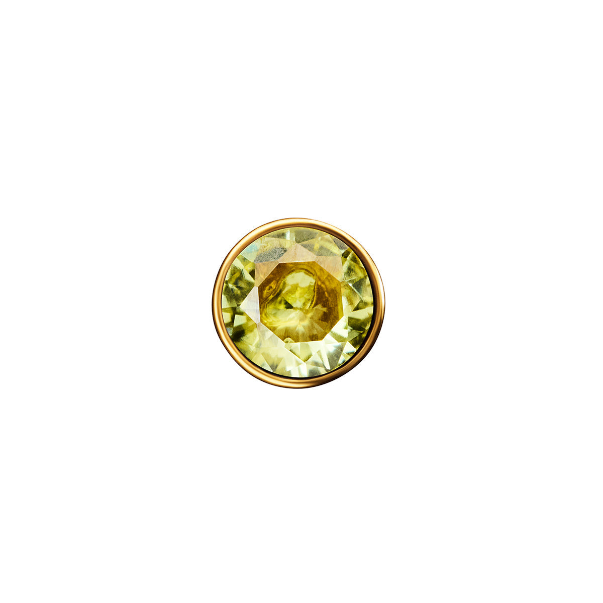 Heart Photo Locket Sphere Necklace (Gold)