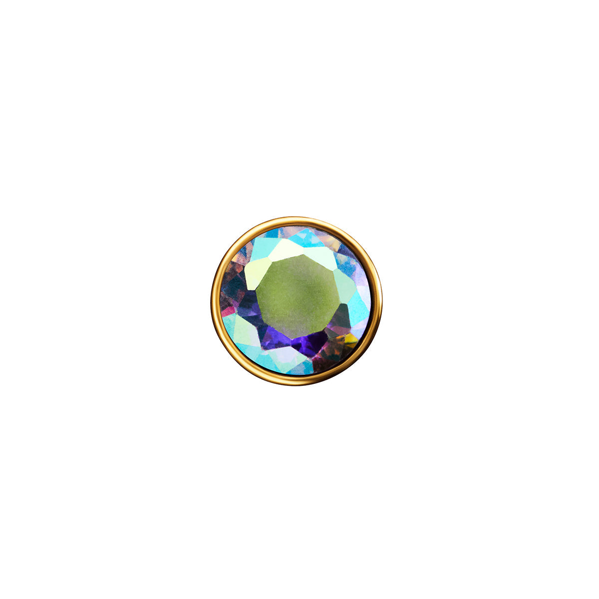 Heart Photo Locket Sphere Necklace (Gold)