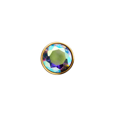 Heart Photo Locket Sphere Necklace (Gold)