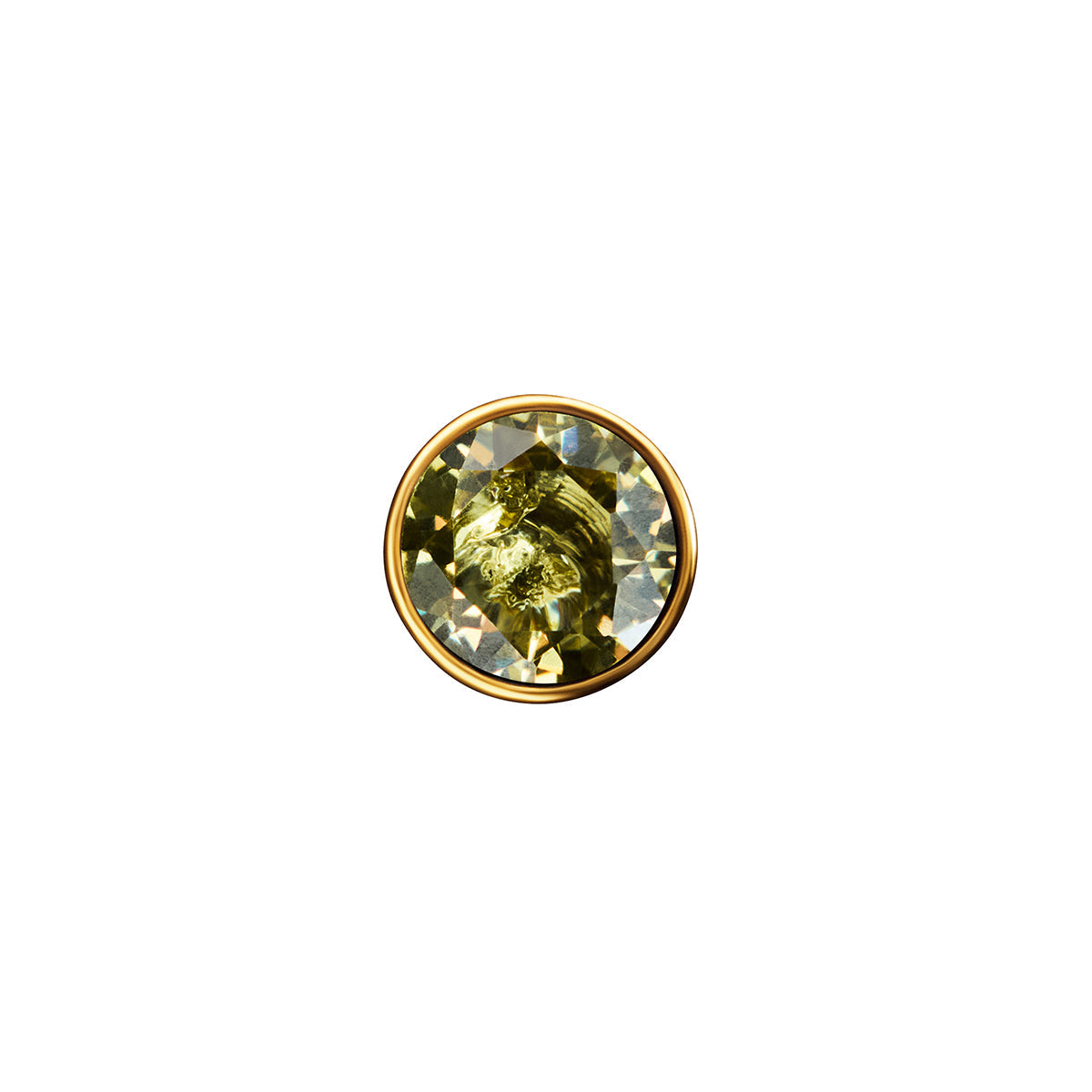 Heart Photo Locket Sphere Necklace (Gold)