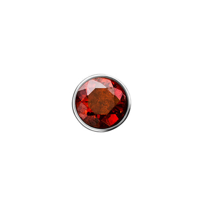 Heart Photo Locket Sphere Necklace (Silver)
