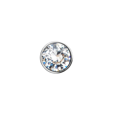 Heart Photo Locket Sphere Necklace (Silver)