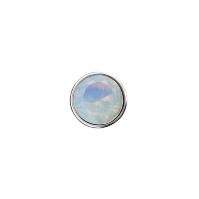 Heart Photo Locket Sphere Necklace (Silver)