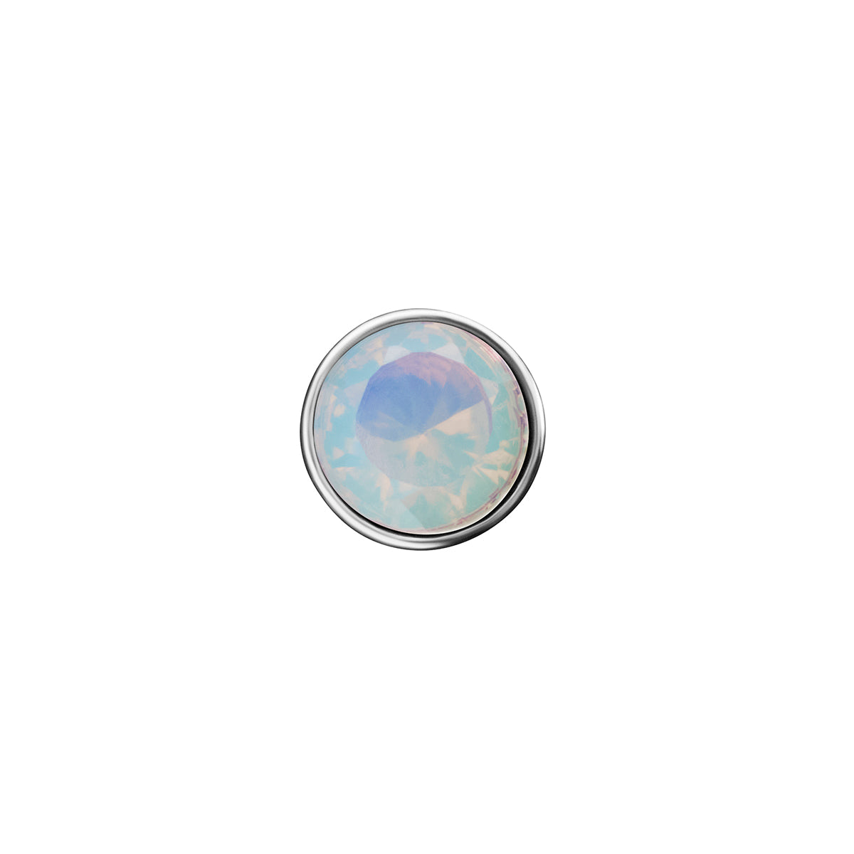 Floating Birthstone Charm (Silver)