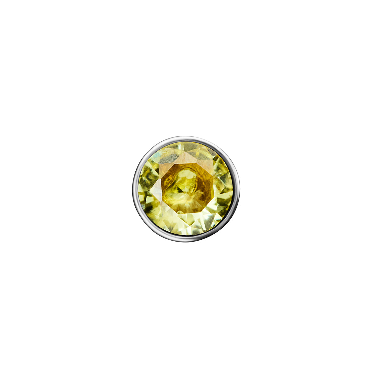 Heart Photo Locket Sphere Necklace (Silver)