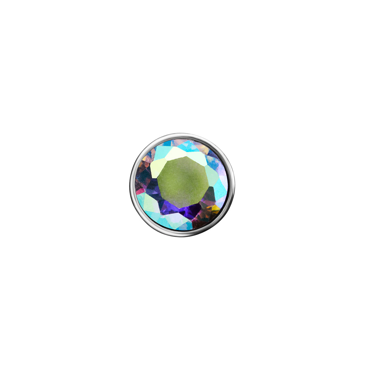 Heart Photo Locket Sphere Necklace (Silver)