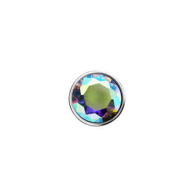 Heart Photo Locket Sphere Necklace (Silver)