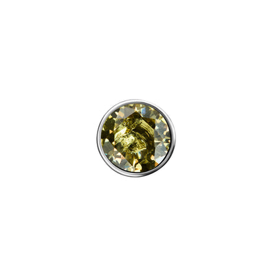Heart Photo Locket Sphere Necklace (Silver)