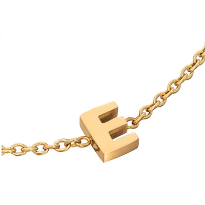 Initial & Pearl Bracelet Set (Gold)