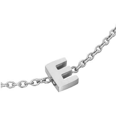 Initial & Pearl Bracelet Set (Silver)