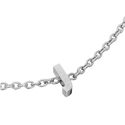 Initial & Pearl Bracelet Set (Silver)
