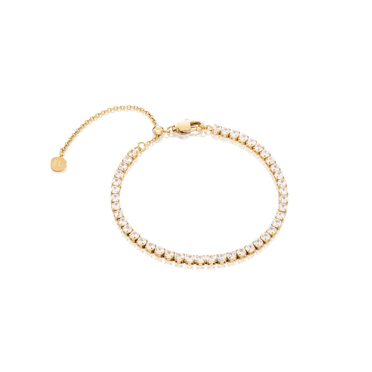 Mini Tennis Chain Bracelet (Gold)
