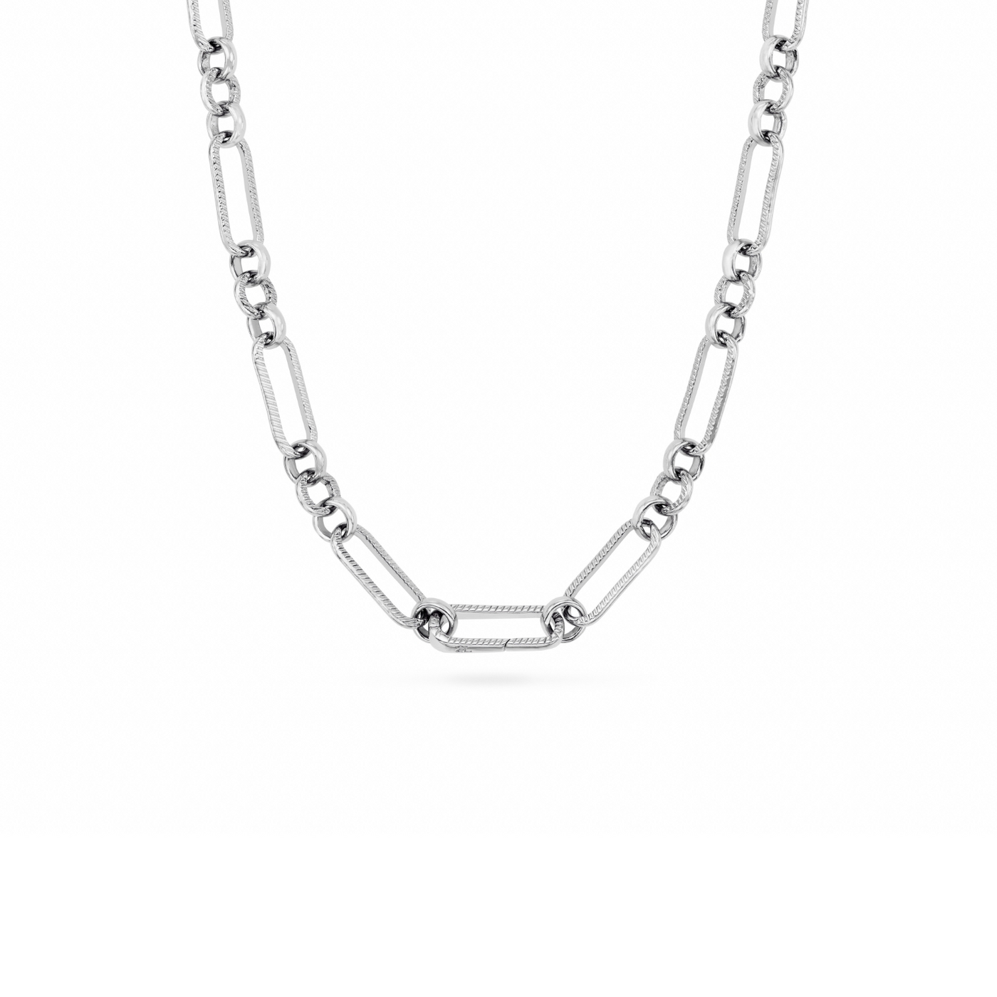 Green Quartz Heart Necklace (Silver)