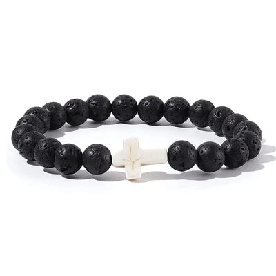 Crossed Stone Bracelet